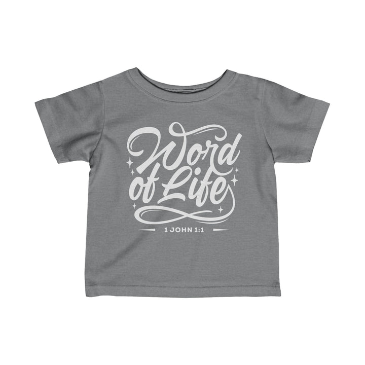 Word of Life Baby Tee Kids clothes Granite Heather 6M 