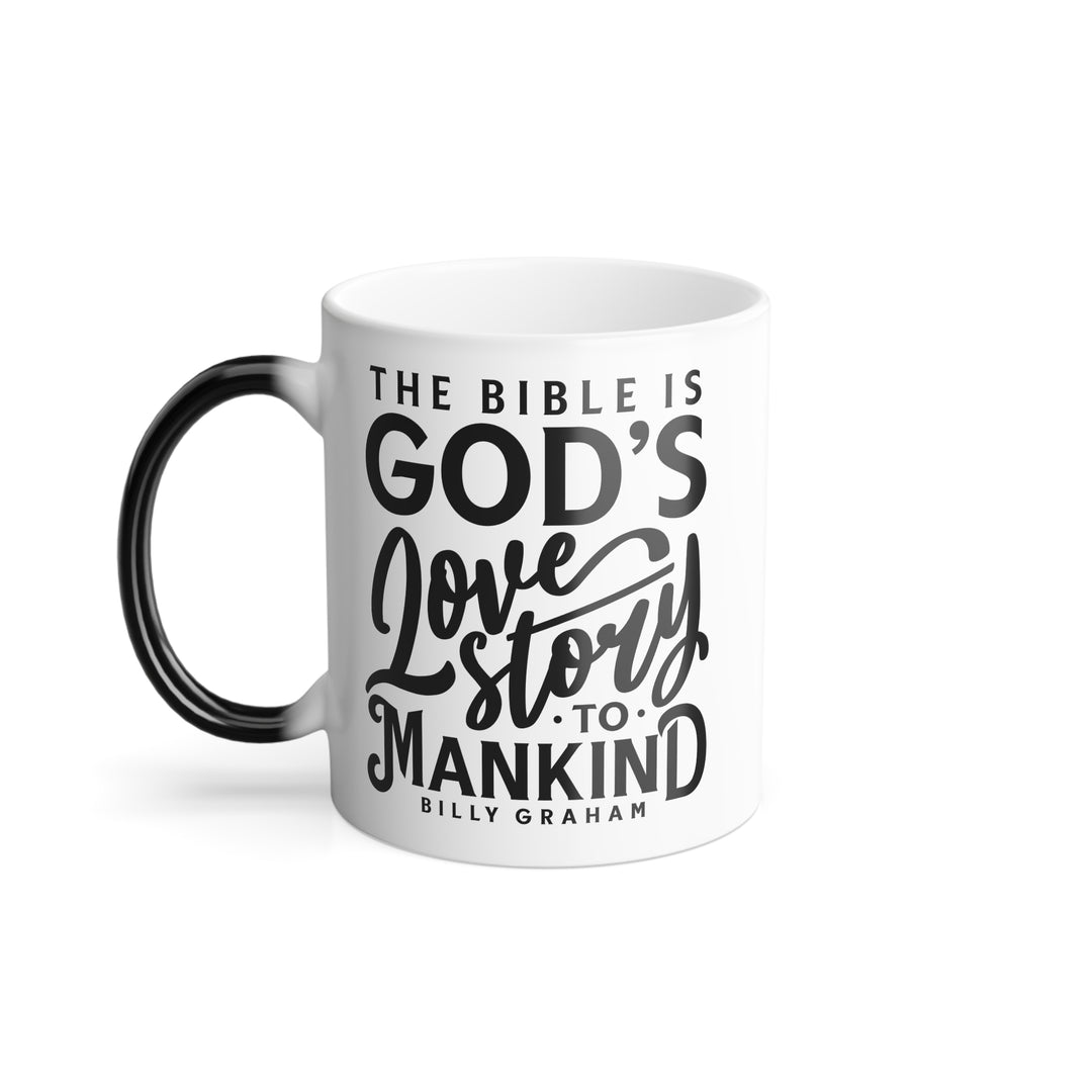 Christian Coffee Mug God's Love Story Color Morphing Mug 11oz  