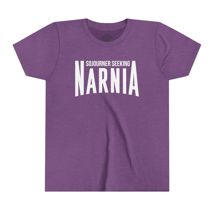 Sojourner Seeking Narnia Youth T-Shirt Kids clothes Heather Team Purple S 