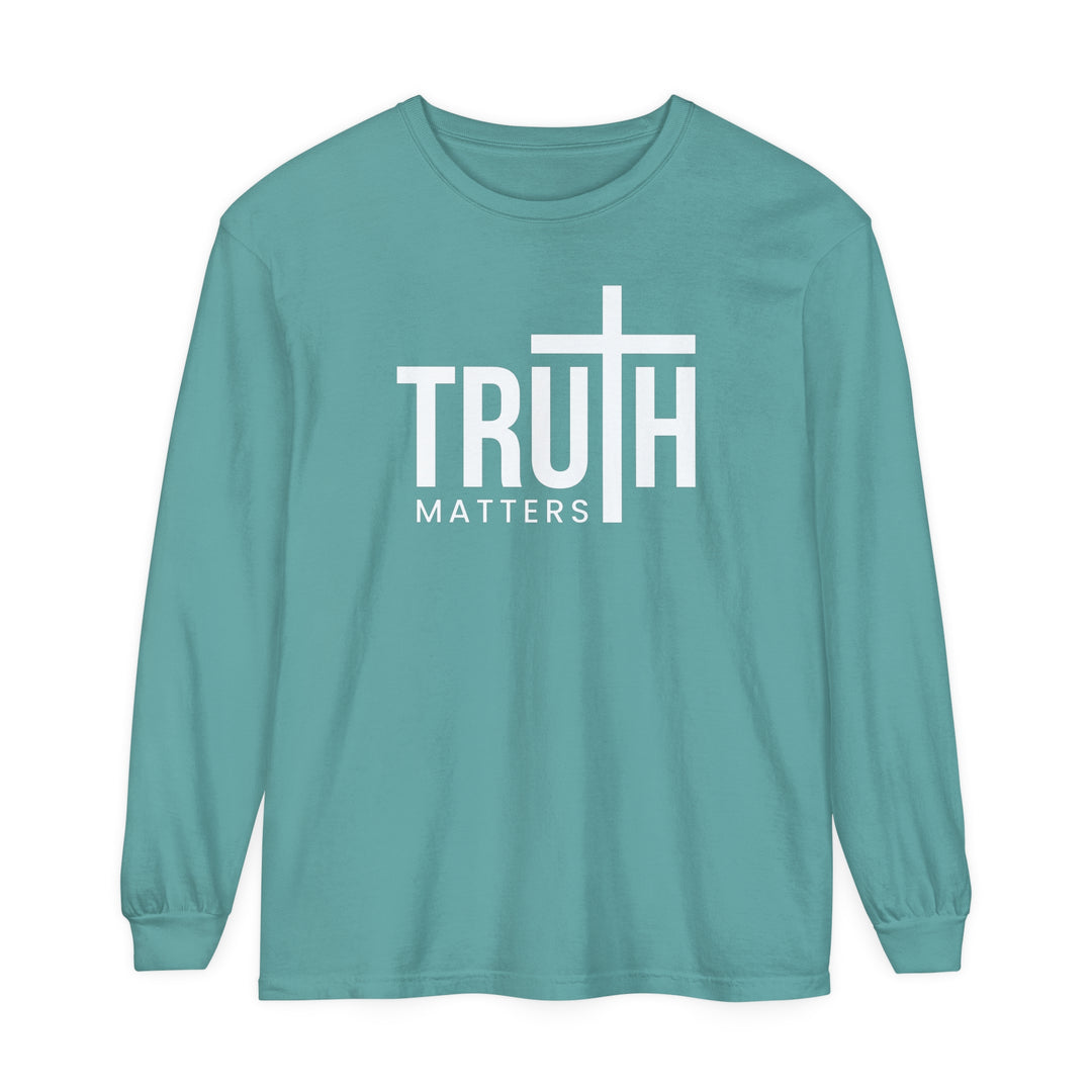 Truth Matters Long Sleeve Shirt Long-sleeve Seafoam S 