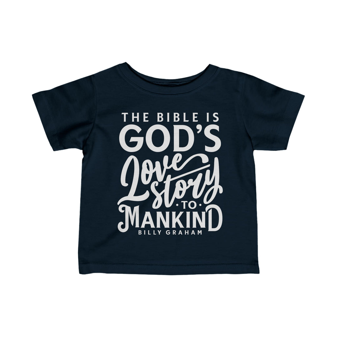 God's Love Story Baby Tee Kids clothes Navy 6M 