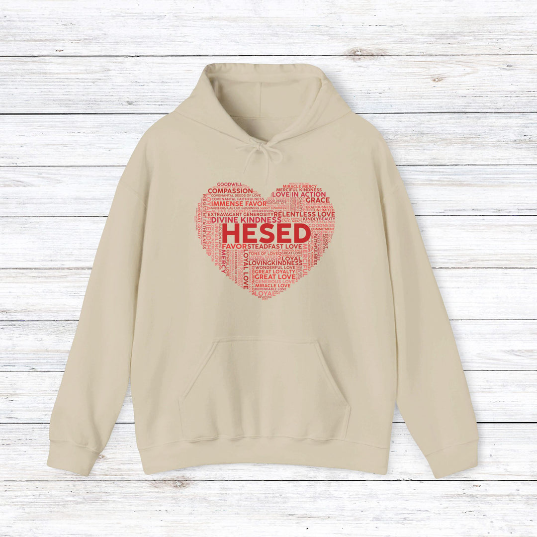 Hesed Heart Cloud Hoodie Hoodie Sand S 