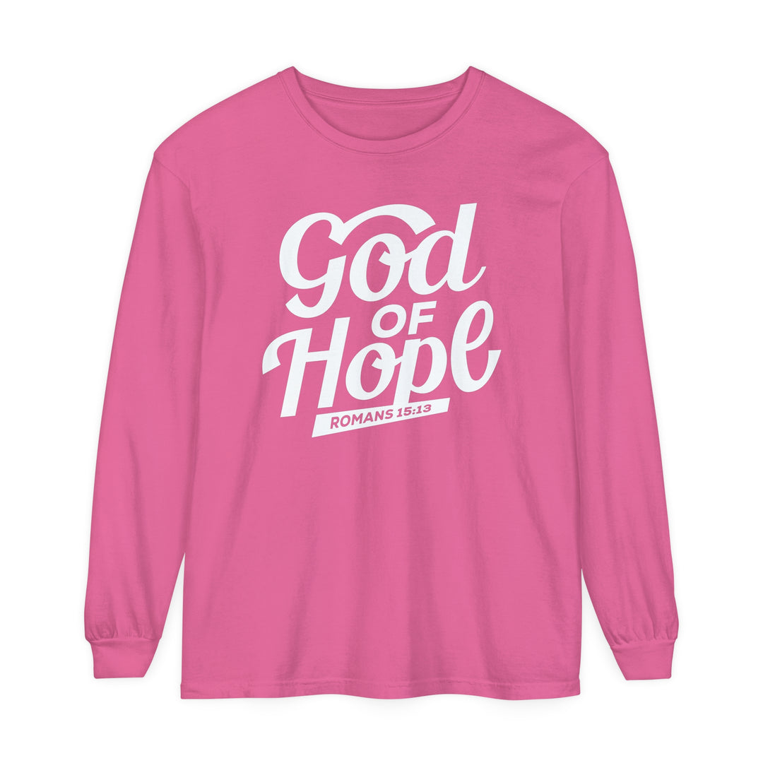 God of Hope Long Sleeve Shirt Long-sleeve Crunchberry S 