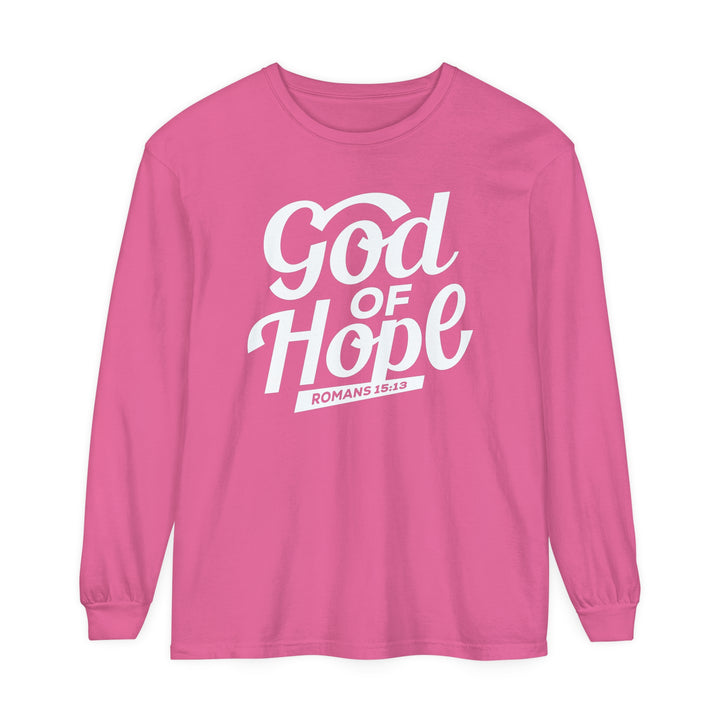 God of Hope Long Sleeve Shirt Long-sleeve Crunchberry S 