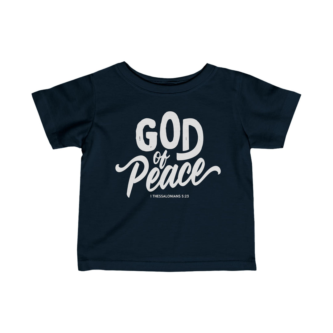 God of Peace Baby Tee Kids clothes Navy 6M 