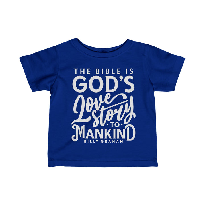 God's Love Story Baby Tee Kids clothes Royal 6M 