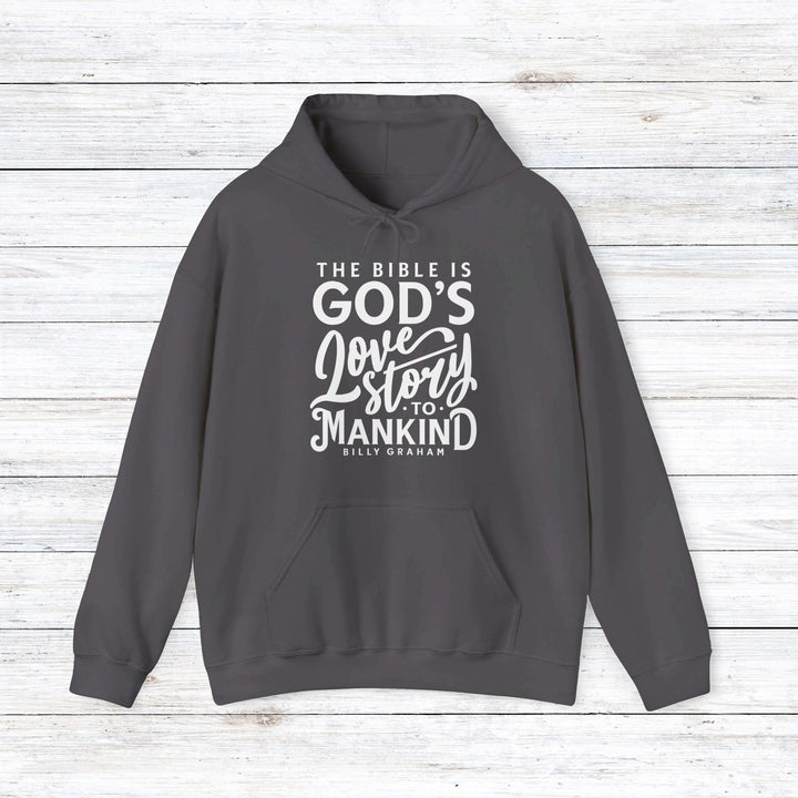 God's Love Story Hoodie Hoodie Charcoal S 