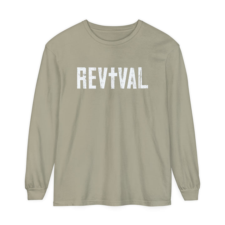 Revival Long Sleeve Shirt Long-sleeve Sandstone S 