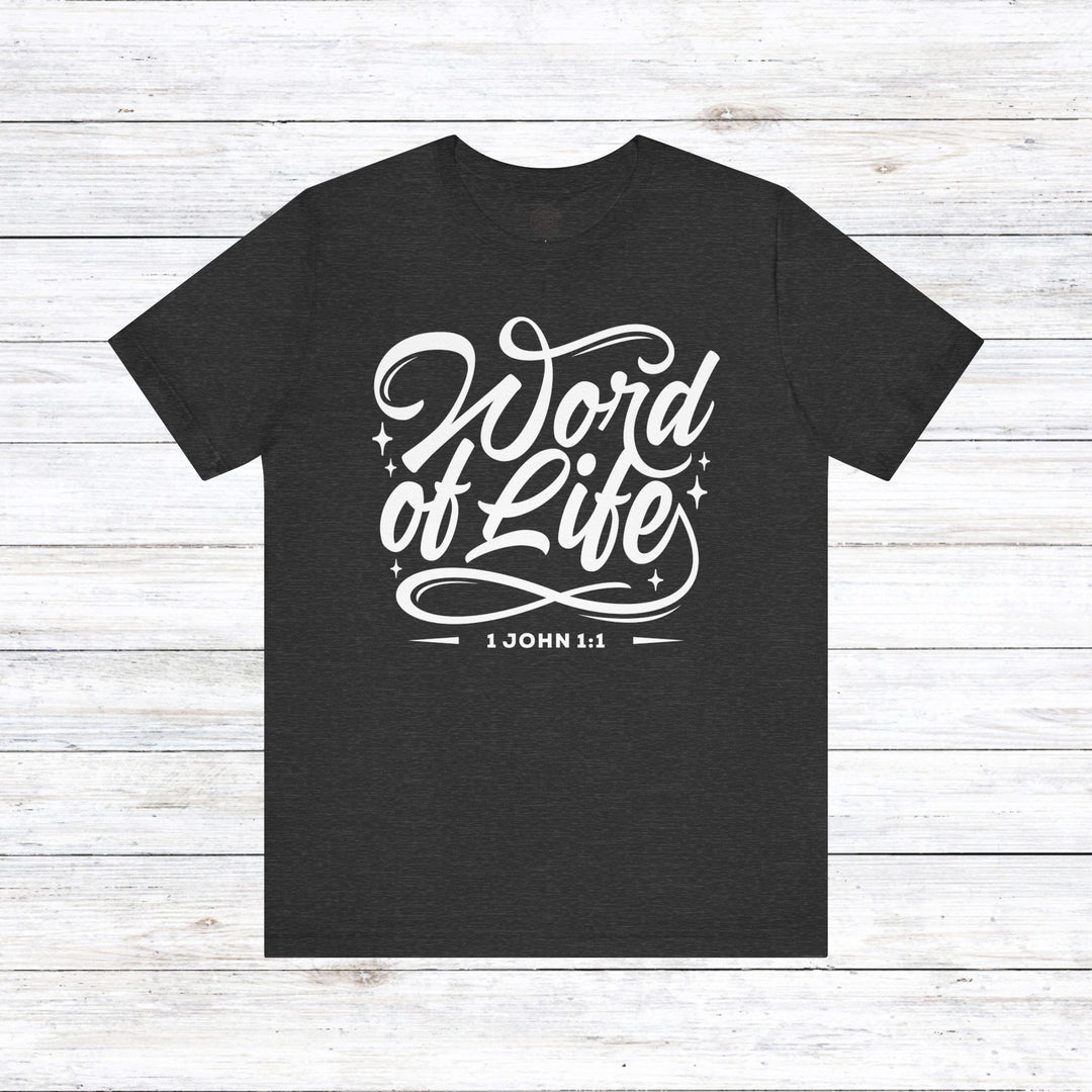 Word of Life Unisex T-Shirt T-Shirt Dark Grey Heather S 