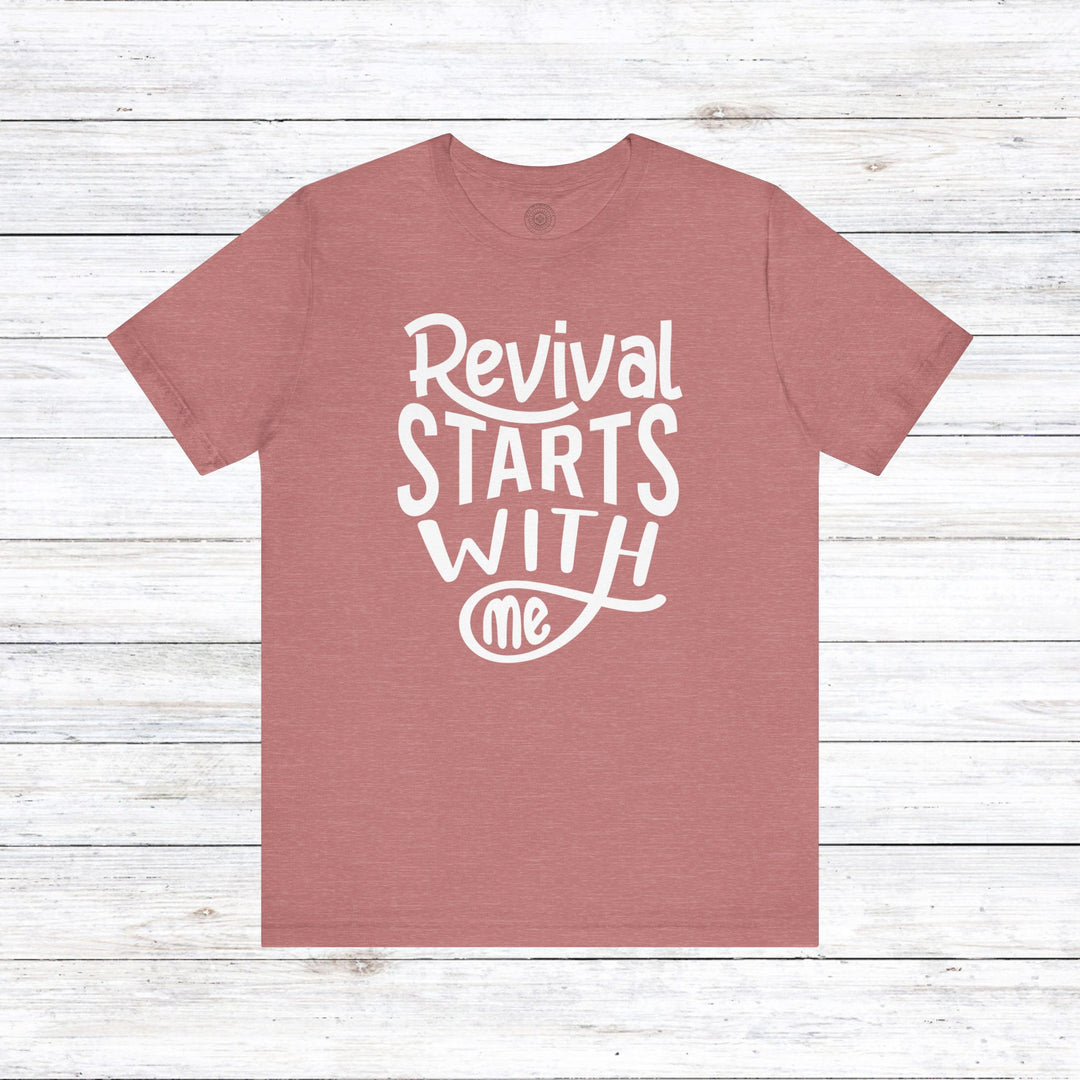 Revival Starts With Me Unisex T-Shirt T-Shirt Heather Mauve S 