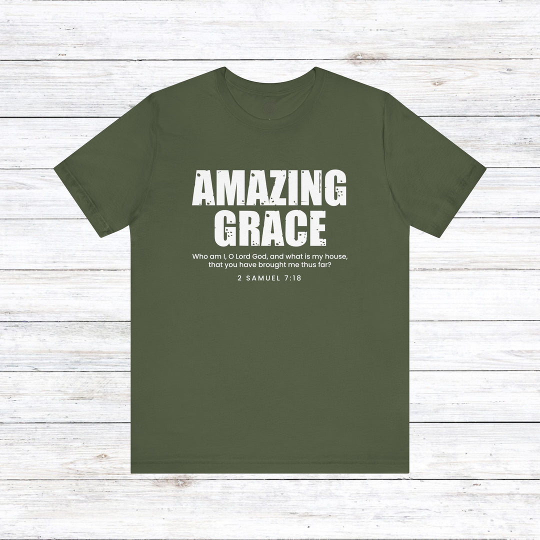 Amazing Grace Unisex T-Shirt T-Shirt Military Green S 