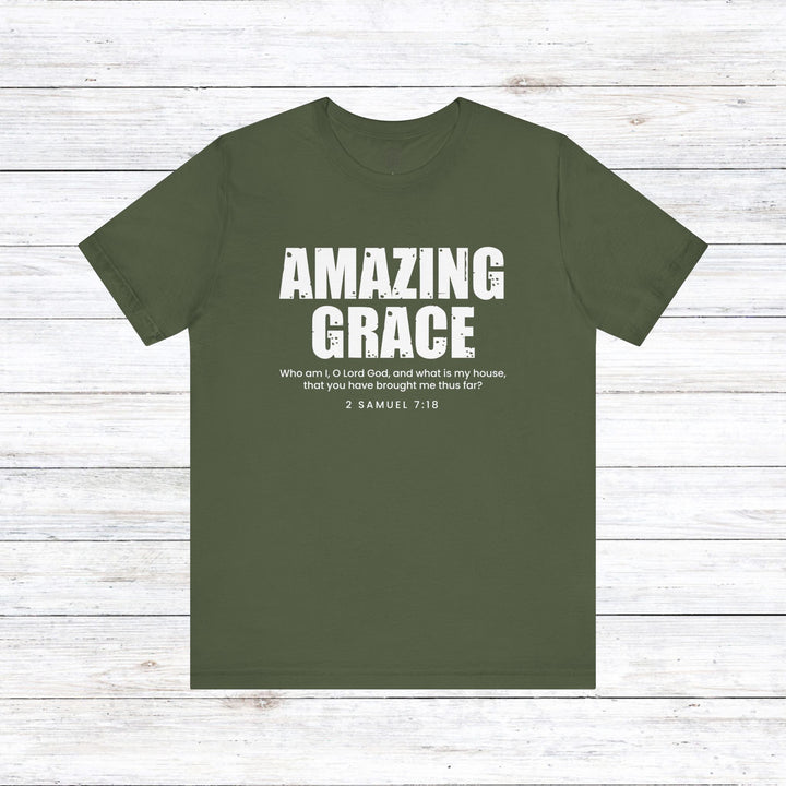 Amazing Grace Unisex T-Shirt T-Shirt Military Green S 