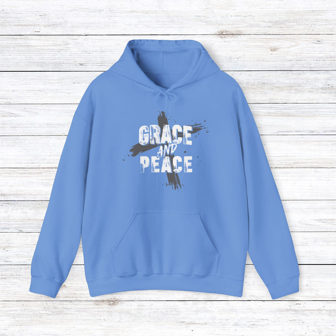 Grace and Peace Hoodie Hoodie Carolina Blue S 