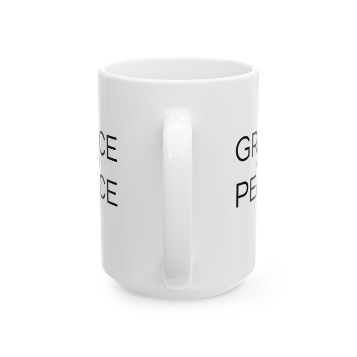 Christian Coffee Mug Grace and Peace Ceramic Mug   