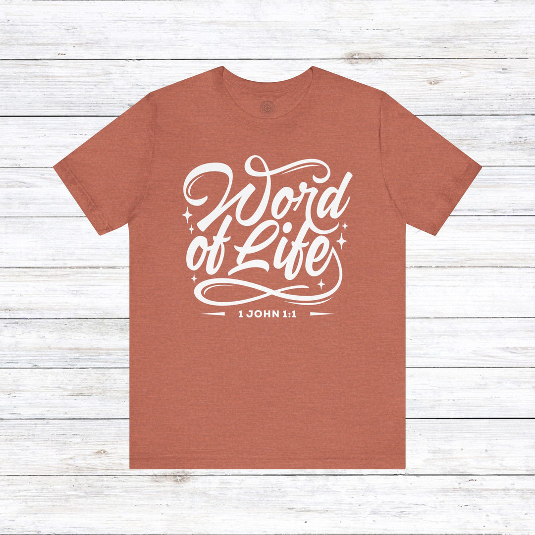 Word of Life Unisex T-Shirt T-Shirt Heather Clay S 