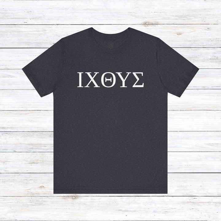 ΙΧΘΥΣ Unisex T-Shirt T-Shirt Heather Navy S 