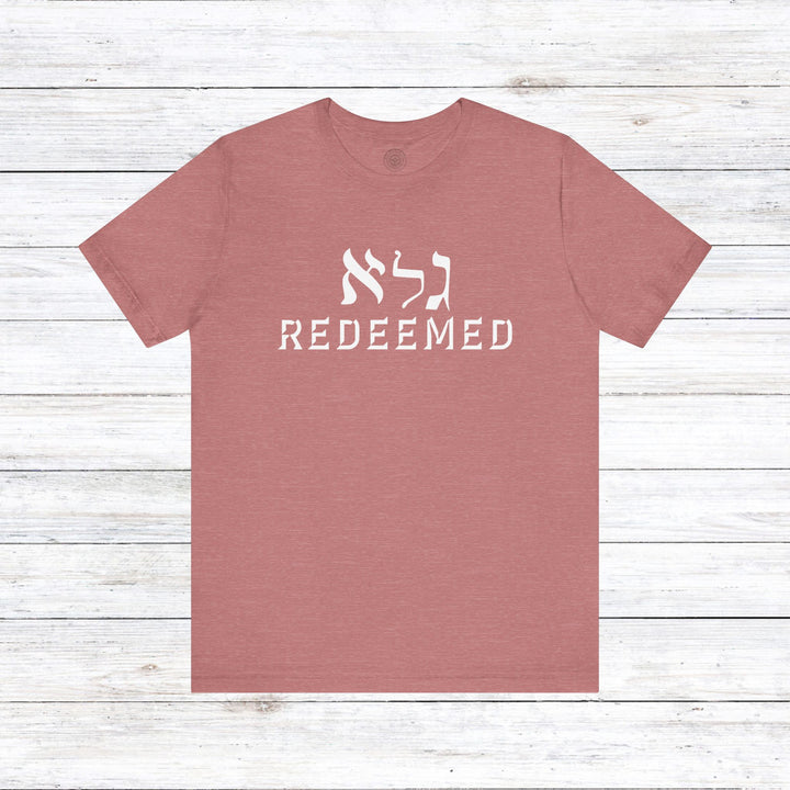 Redeemed Unisex T-Shirt T-Shirt Heather Mauve S 