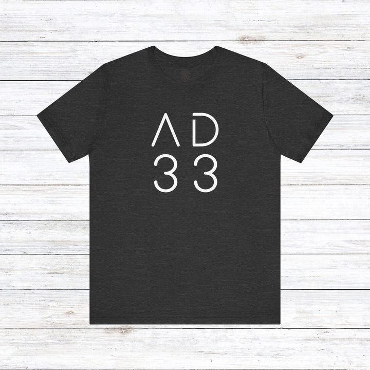 AD 33 Unisex T-Shirt T-Shirt Dark Grey Heather S 