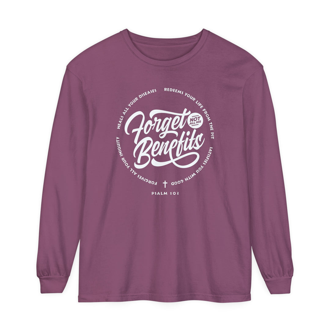 Fulfill His Purpose Long Sleeve Shirt Long-sleeve Berry S 