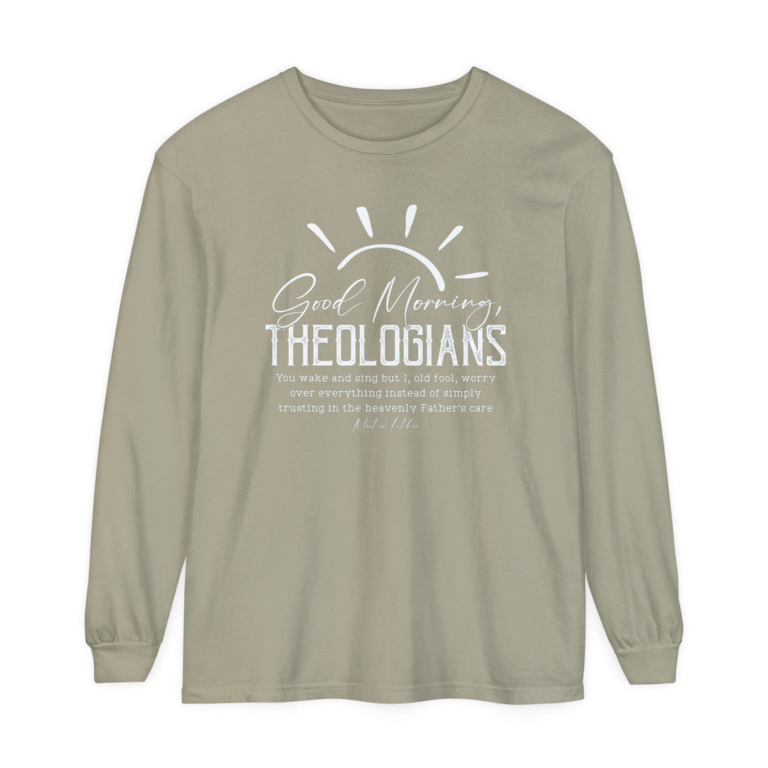 Good Morning Theologians Long Sleeve Shirt Long-sleeve Sandstone S 