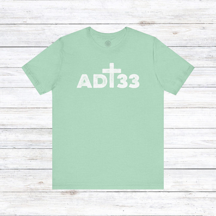 AD 33 Unisex T-Shirt T-Shirt Heather Mint M 