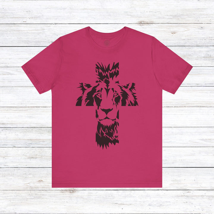 Aslan Cross Unisex T-Shirt T-Shirt Berry S 