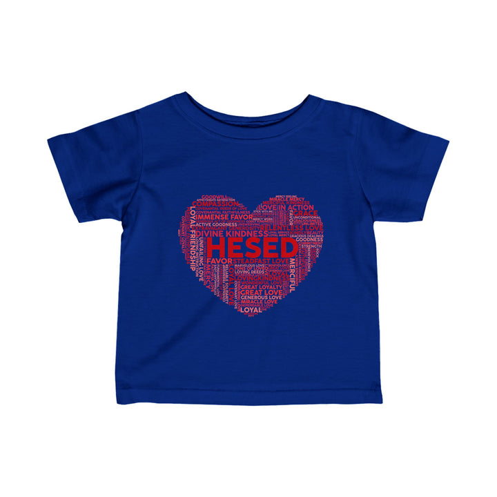 Hesed Heart Cloud Baby Tee Kids clothes Royal 6M 