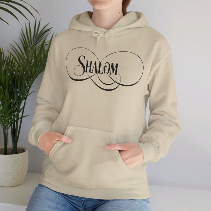 Shalom Script Hoodie Hoodie   