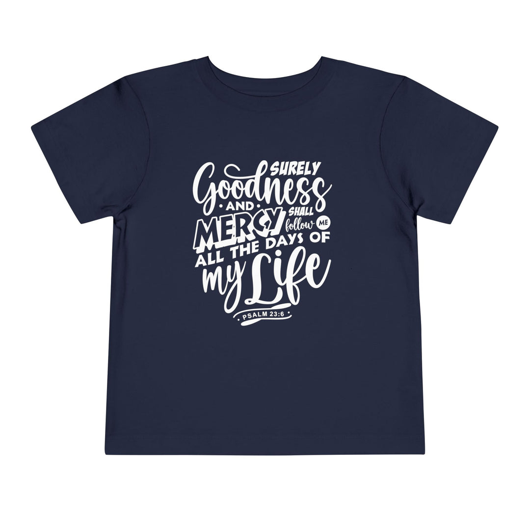 Goodness and Mercy Toddler Tee Kids clothes Navy 2T 