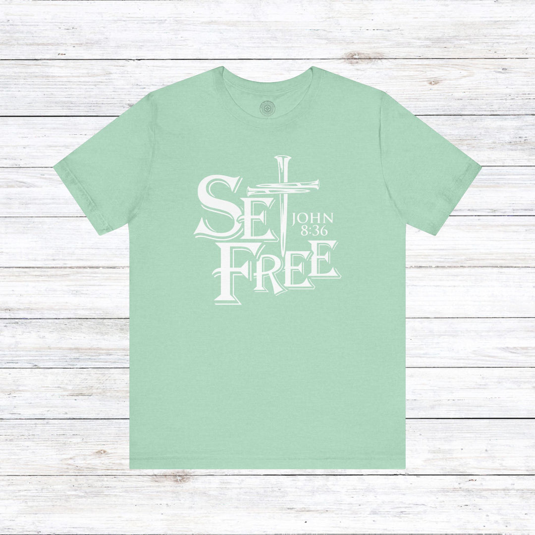 Set Free Unisex T-Shirt T-Shirt Heather Mint M 