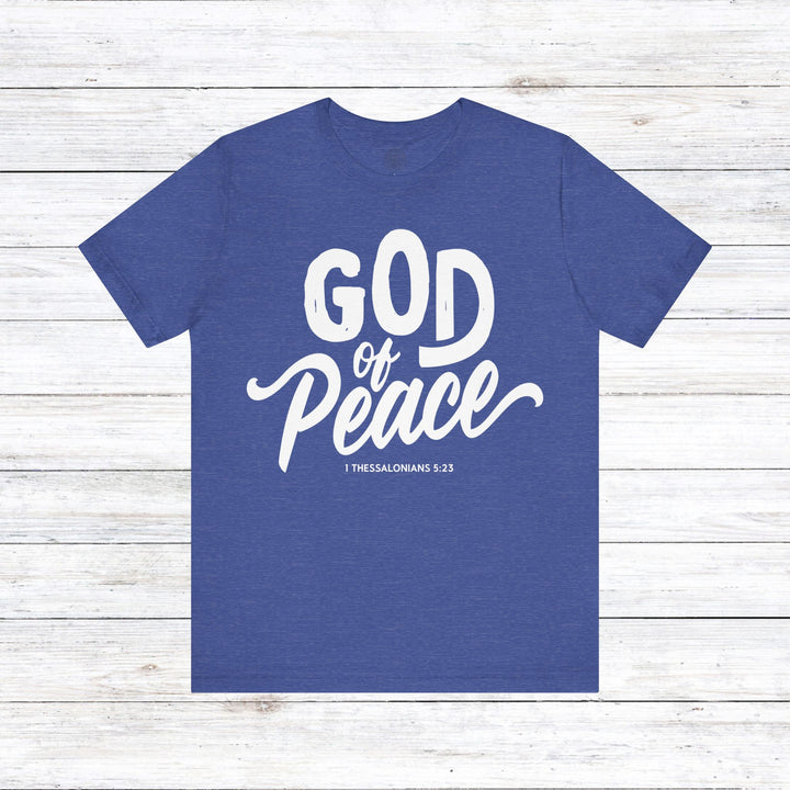 God of Peace Unisex T-Shirt T-Shirt Heather True Royal S 