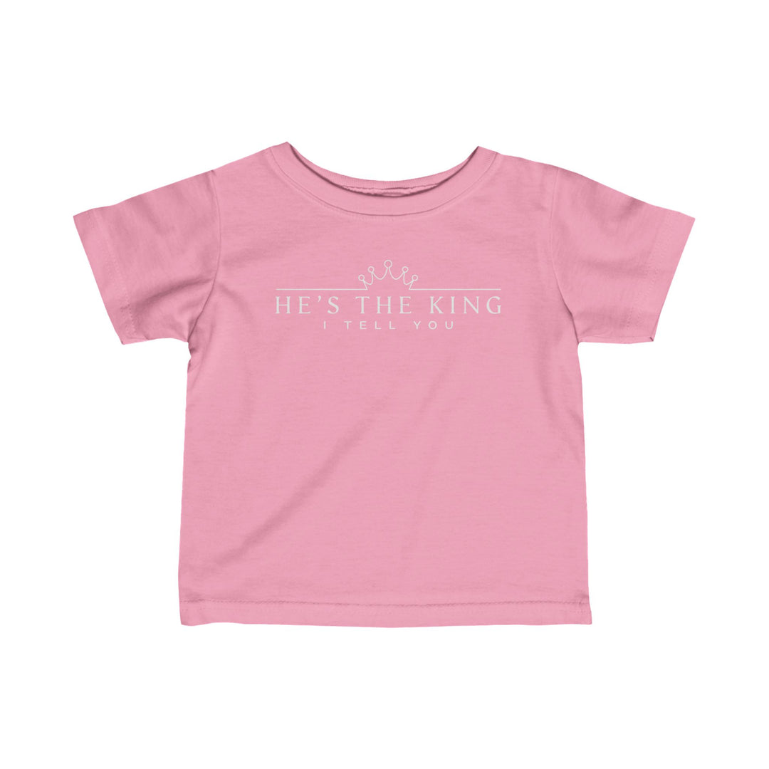 He's The King Baby Tee Kids clothes Pink 6M 