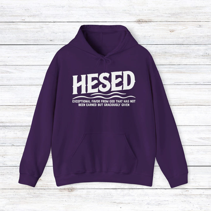 Hesed Exceptional Favor Hoodie Hoodie Purple S 