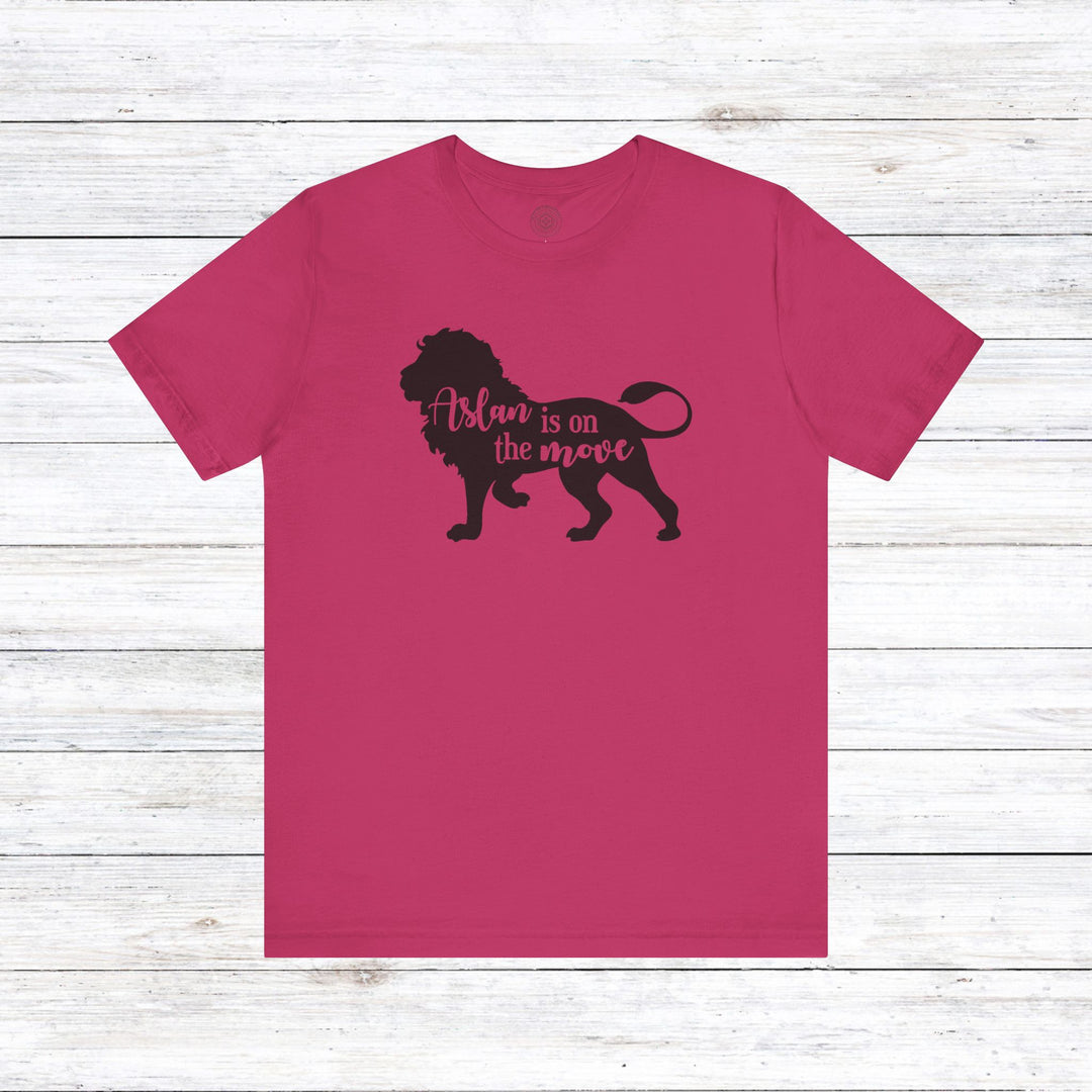 Aslan Is On The Move Unisex T-Shirt T-Shirt Berry S 