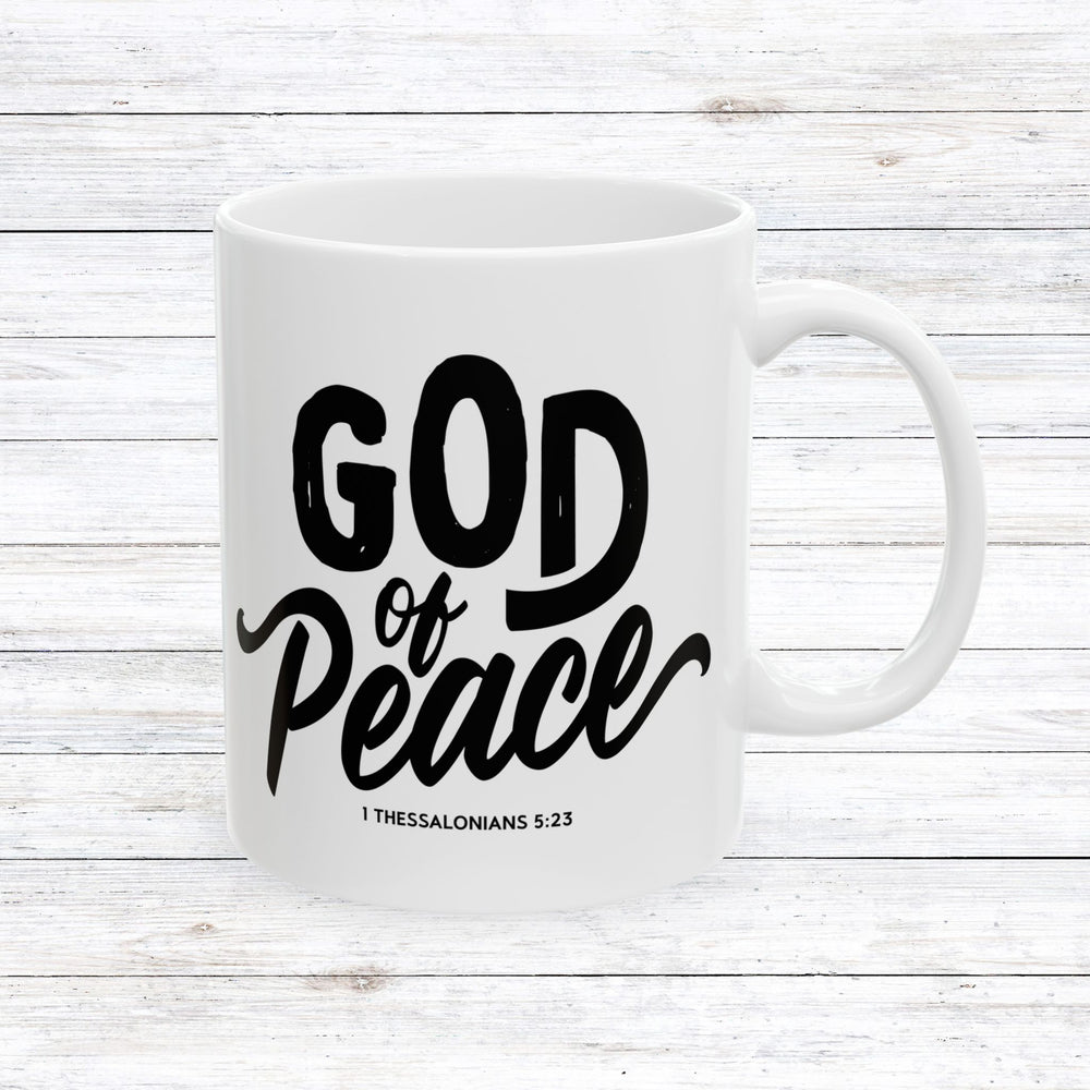 Christian Coffee Mug God of Peace Ceramic Mug 11oz  