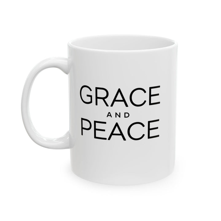 Christian Coffee Mug Grace and Peace Ceramic Mug   