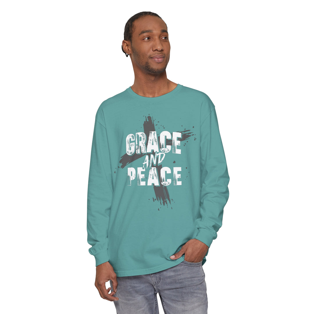 Grace and Peace Cross Long Sleeve Shirt Long-sleeve   