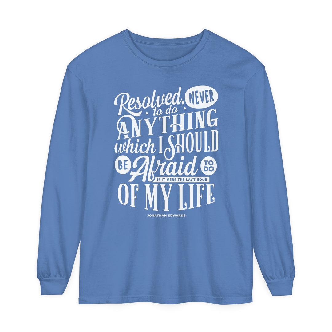 Last Hour Long Sleeve Shirt Long-sleeve Flo Blue S 