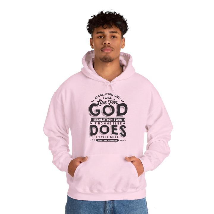 Live For God (Black Print)  Hoodie Hoodie   