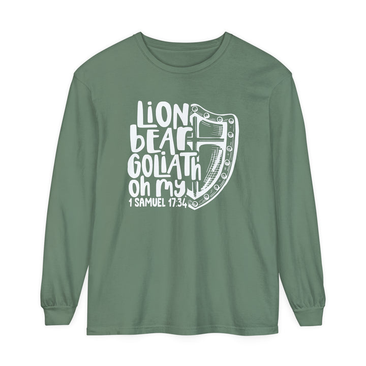 Lion Bear Goliath Oh My Long Sleeve Shirt Long-sleeve Light Green S 