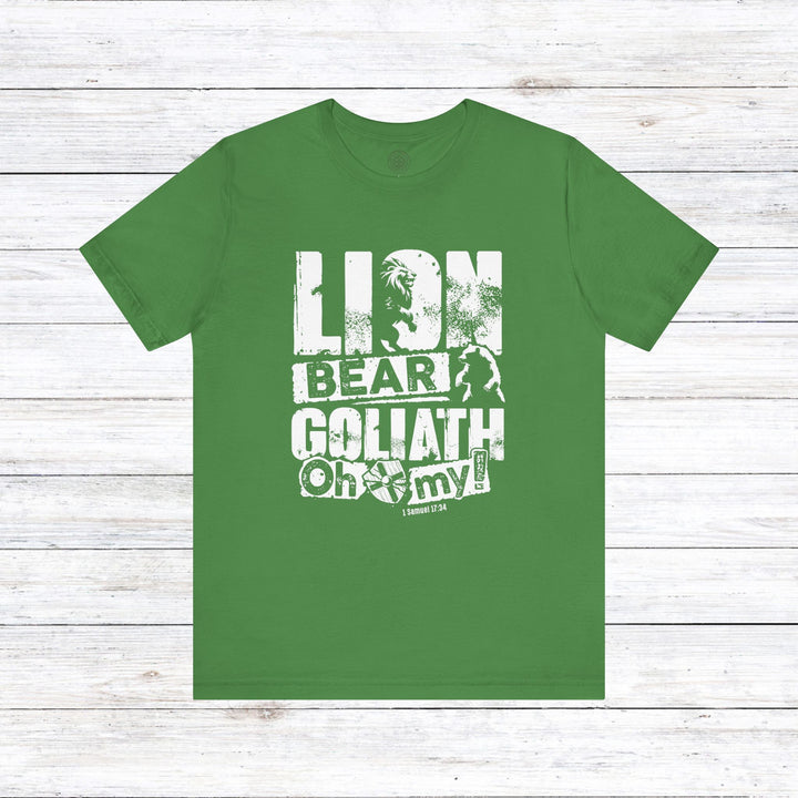 Lion, Bear, Goliath Unisex T-Shirt T-Shirt Leaf S 