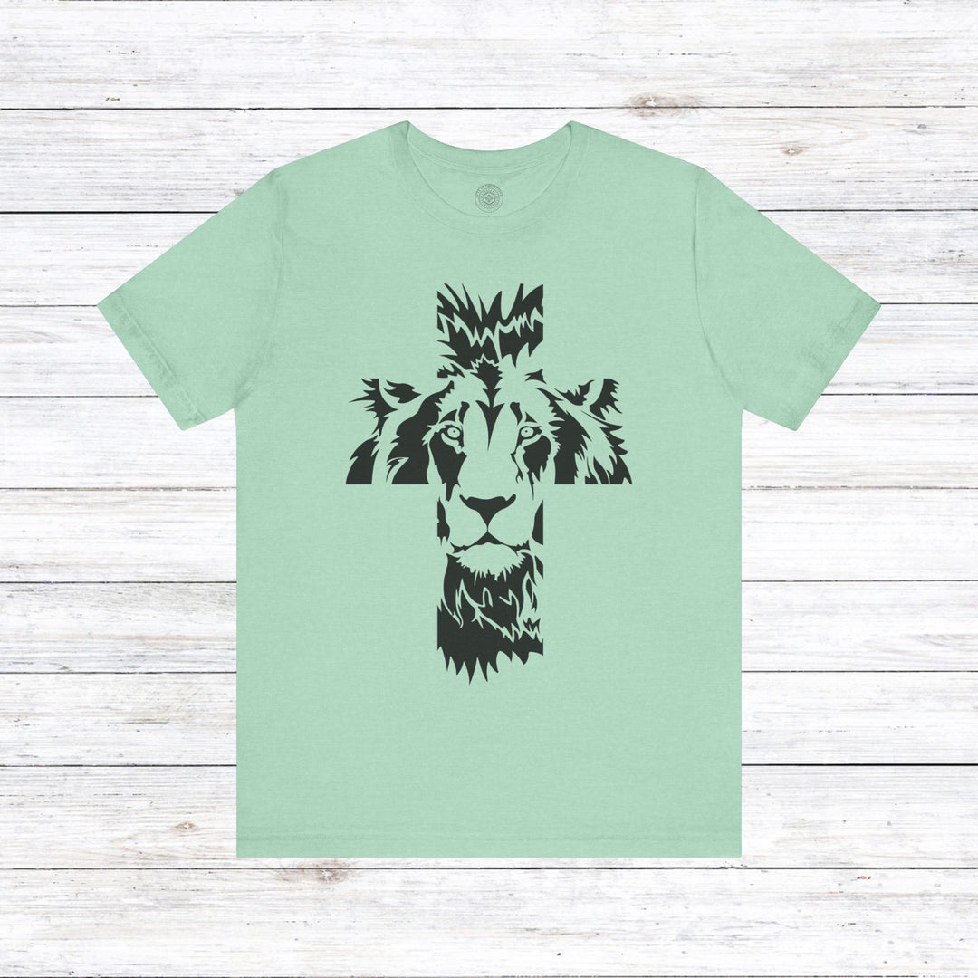 Aslan Cross Unisex T-Shirt T-Shirt Heather Mint M 