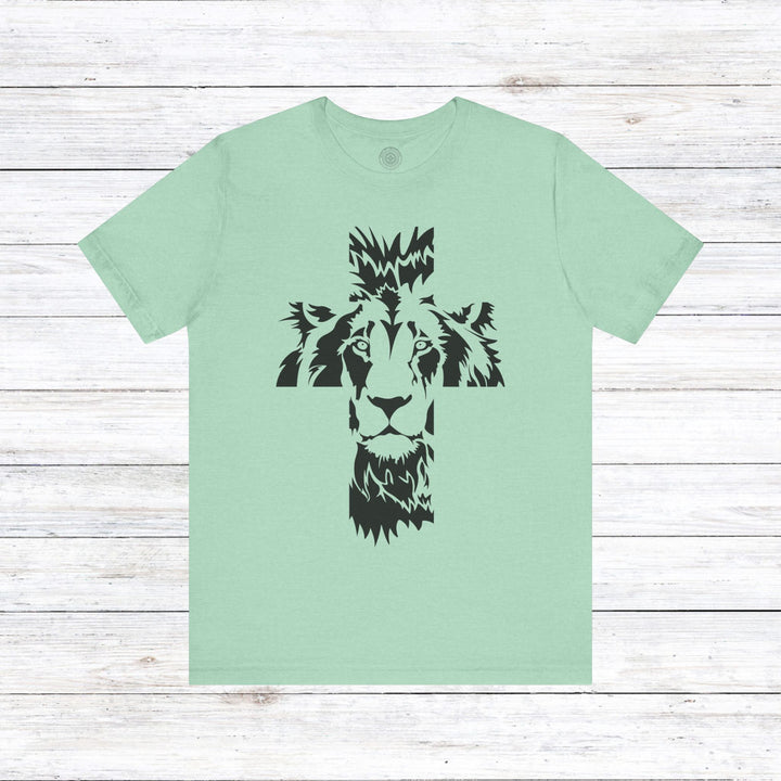 Aslan Cross Unisex T-Shirt T-Shirt Heather Mint M 