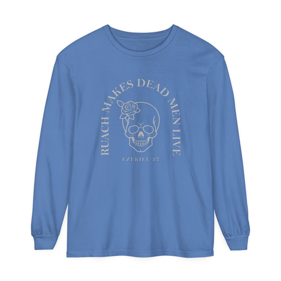 Ruach Makes Dead Men Live Long Sleeve Shirt Long-sleeve Flo Blue S 