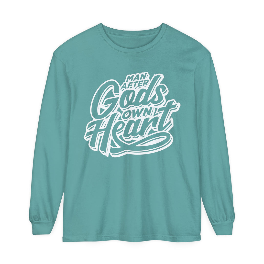 Man After God Long Sleeve Shirt Long-sleeve Seafoam S 