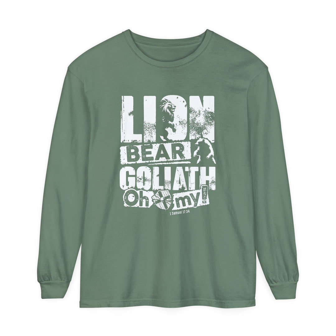 Lion Bear Goliath Long Sleeve Shirt Long-sleeve Light Green S 