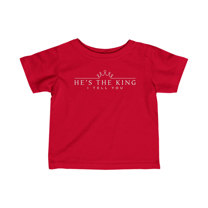 He's The King Baby Tee Kids clothes Red 6M 