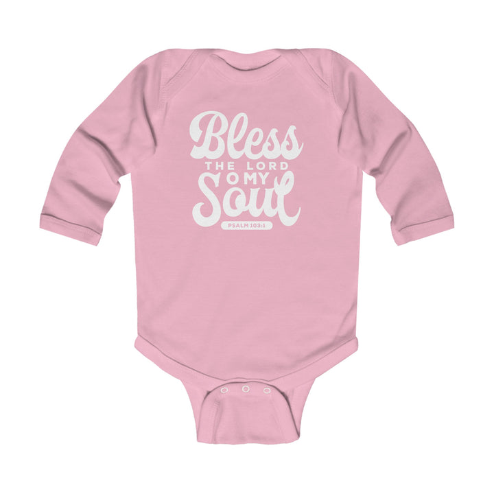 Bless The Lord Infant Long Sleeve Bodysuit Kids clothes Pink NB (0-3M) 