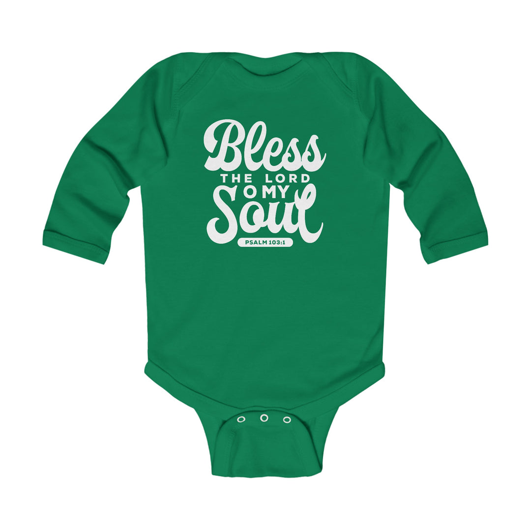 Bless The Lord Infant Long Sleeve Bodysuit Kids clothes Kelly NB (0-3M) 