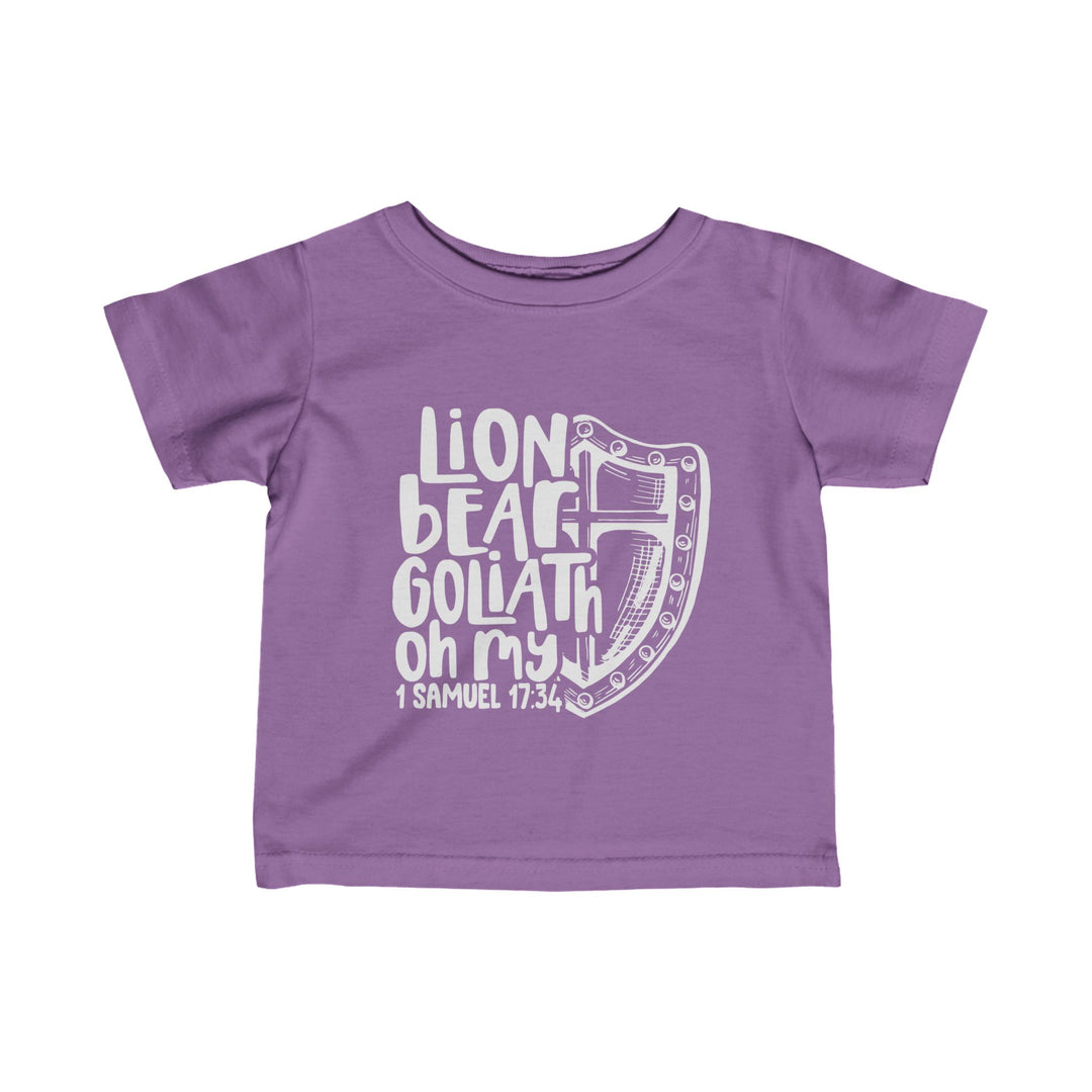 Lion Bear Goliath Oh My Baby Tee Kids clothes Lavender 6M 